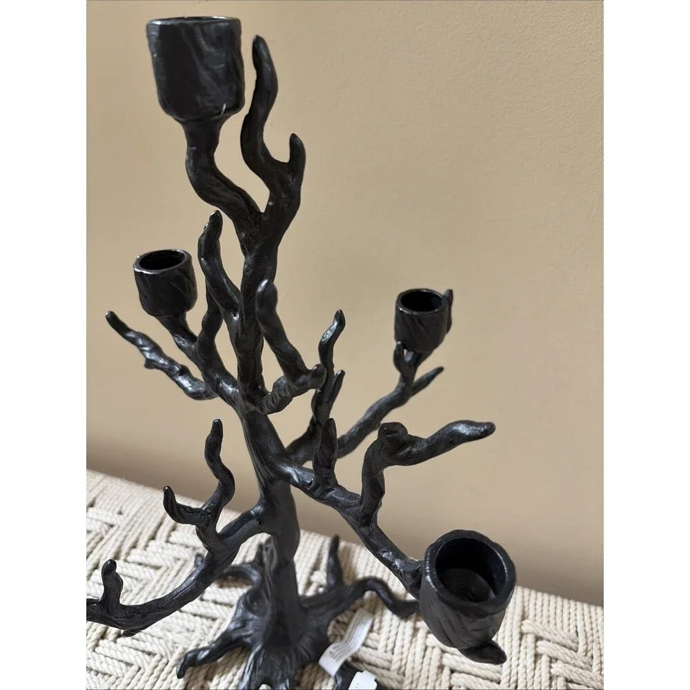 Pottery Barn Haunted Tree Candelabra 13